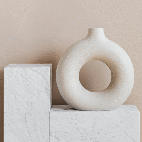 Round Hollow Vase