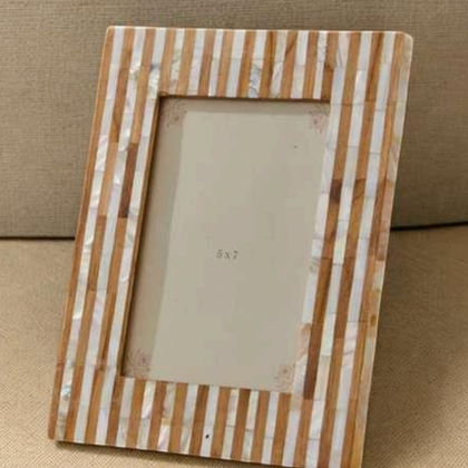 Golden Glow Mother of Pearl Photo Frame (5×7)