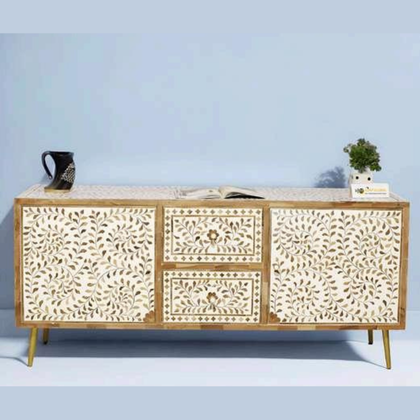 Ivory Vine Bone Inlay Sideboard