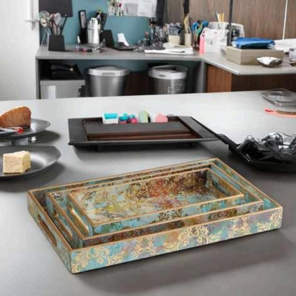 Vintage Charm Nesting Trays (Set of 3)