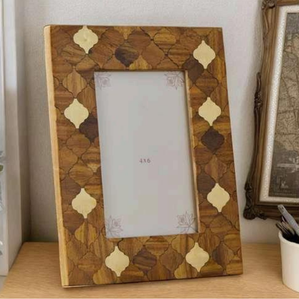 Rustic Trellis Wooden Photo Frame (4×6)