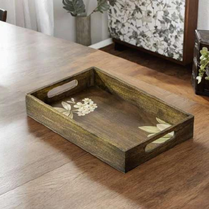 Woodland Floral Wooden Serving Tray