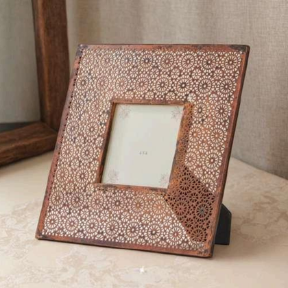 Rivaay Decor Handcrafted Floral Pattern Wooden Photo Frame – 4×4
